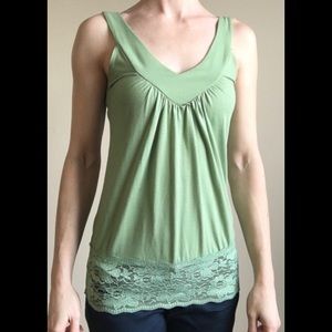 Green tank top